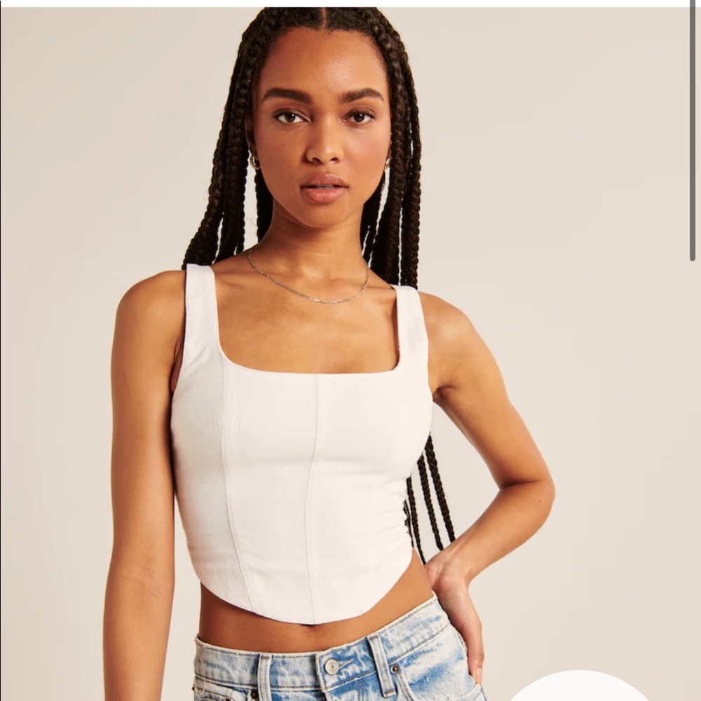 Cropped corset top NWT